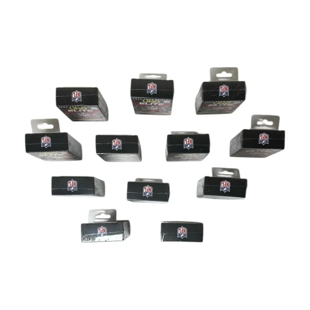 Lot of 12 UNO NFL Elite 2024 Core Edition Draft Pack 55 Player & 4 Foils Cards